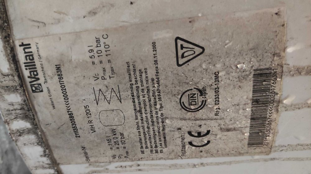 Bojler 115L Vaillant