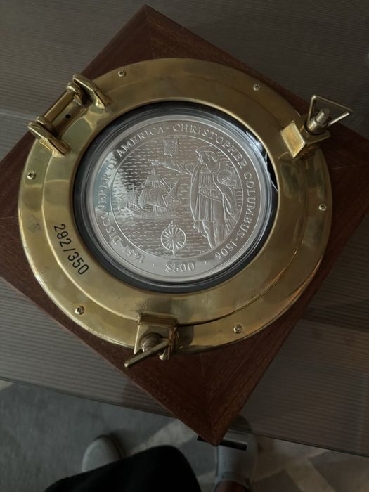 Серебрянная монета 999.9 проба 5 кг