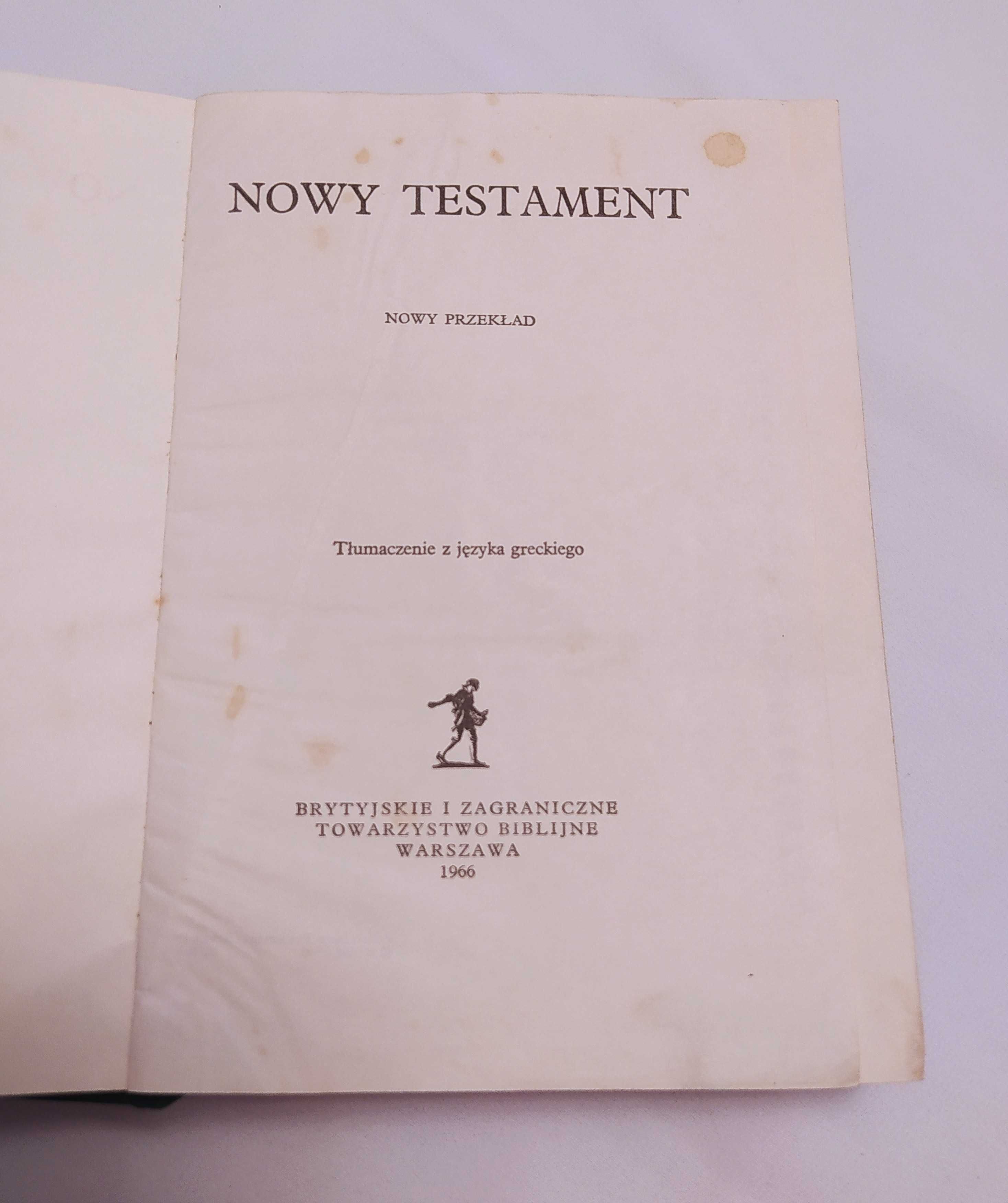 NOWY TESTAMENT tłumaczenie z języka greckiego