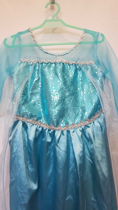Sukienka przebranie Elsa Kraina Lodu rozmiar 120 cm. GP108