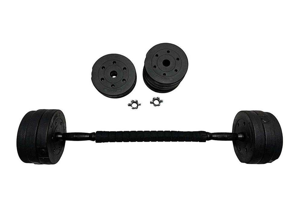 Hantle + Sztanga 2w1 – Zestaw 20kg do Treningów w Domu!