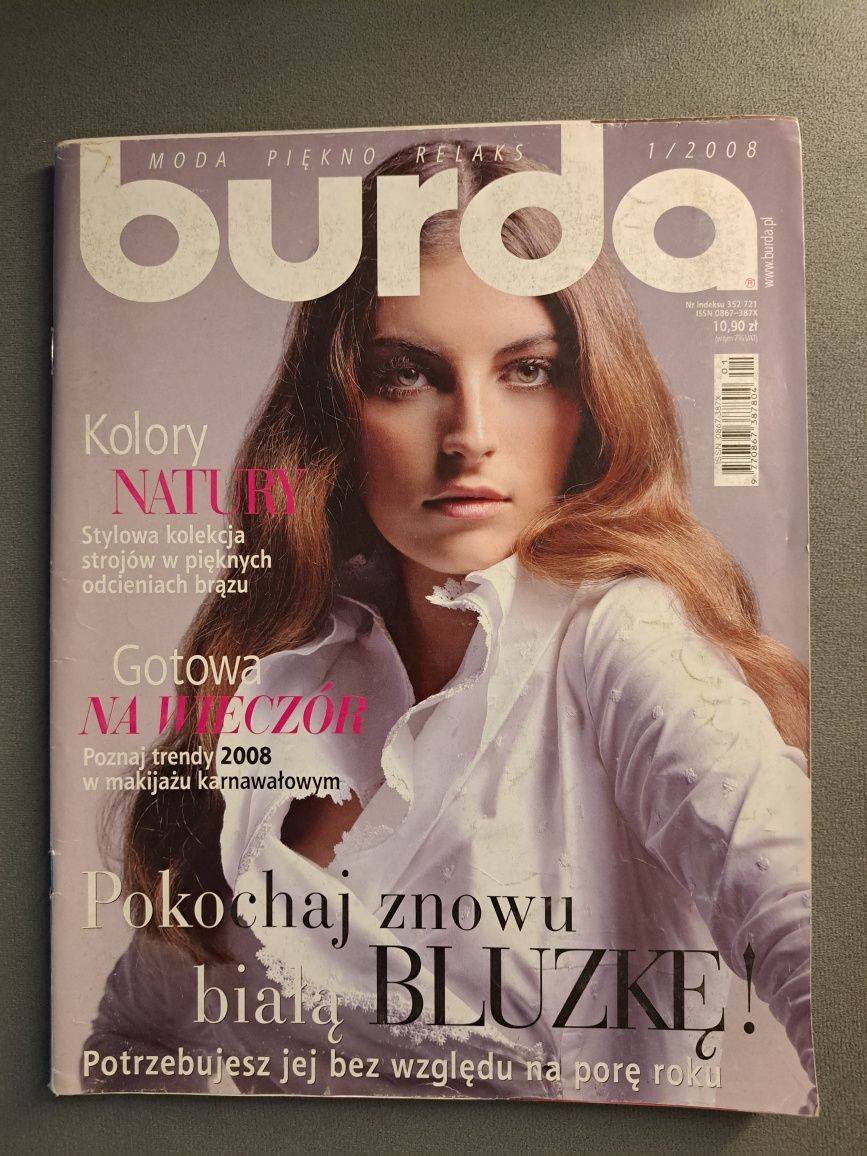 Burda nr 1/2008 - wykroje