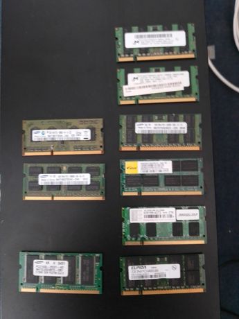 Memórias de portatil DDR2 e DDR3