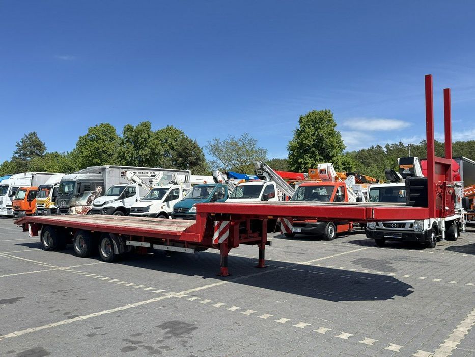 Blumhardt Niskopodwozie SAL 40.24 3-Osie BPW Tylna Skrętna  Niskopodłogowa Laweta Do Przewozu Pojazdów Maszyn Zadban Sprawna