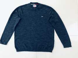 Tommy Hilfiger cienki  sweter / bluzka sweterkowa męska L