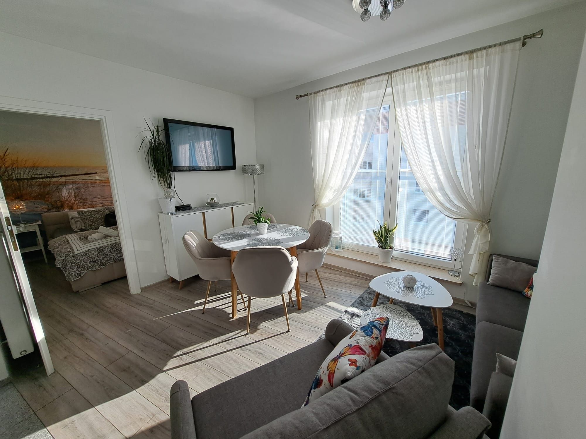 Władysławowo apartament Wschód Słońca 2pokoje 2-5os parking 300m morze