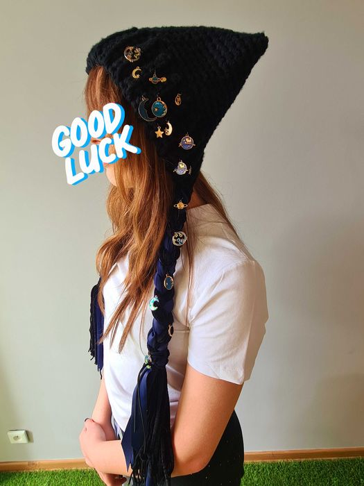 Nowa czapka z kocimi uszami i oryginalnymi ogonami. Handmade