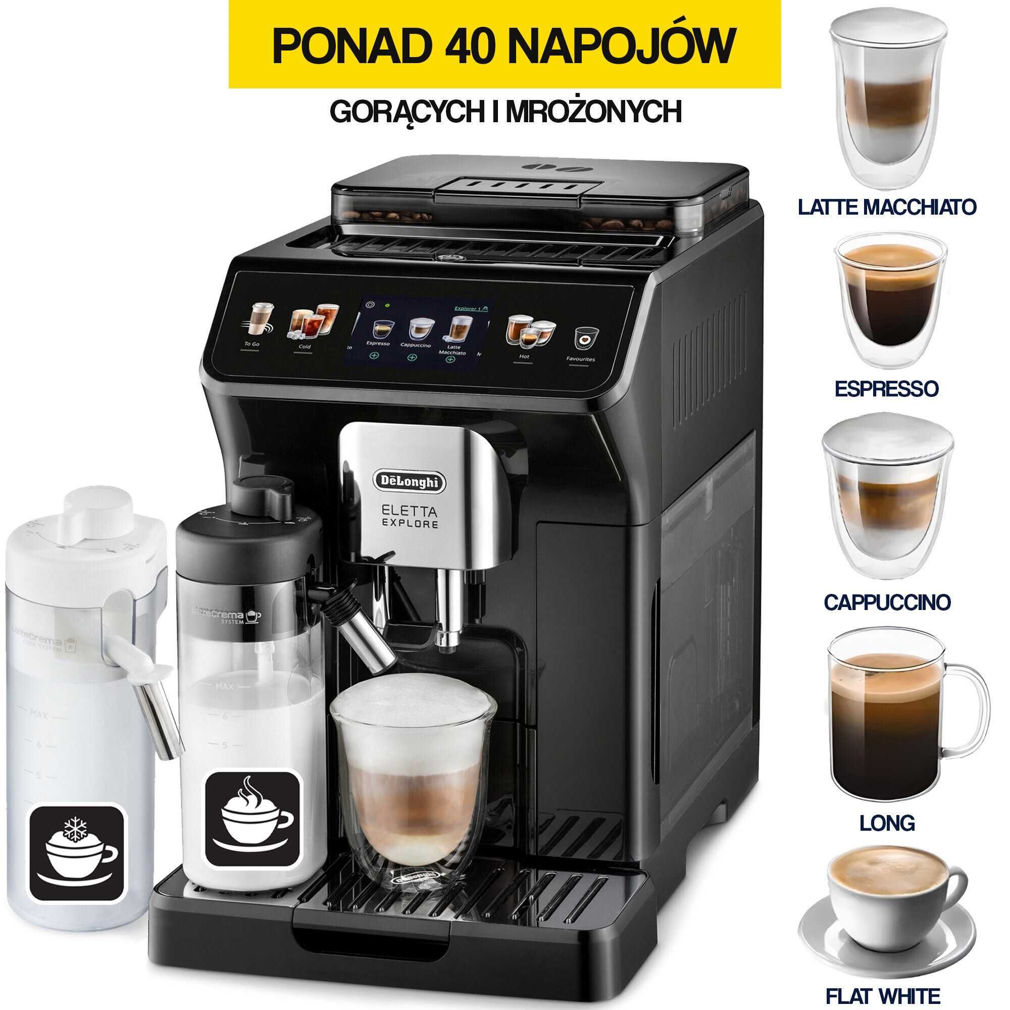 Ekspres DELONGHI Eletta Explore ECAM450.55.G Nowy Gwarancja