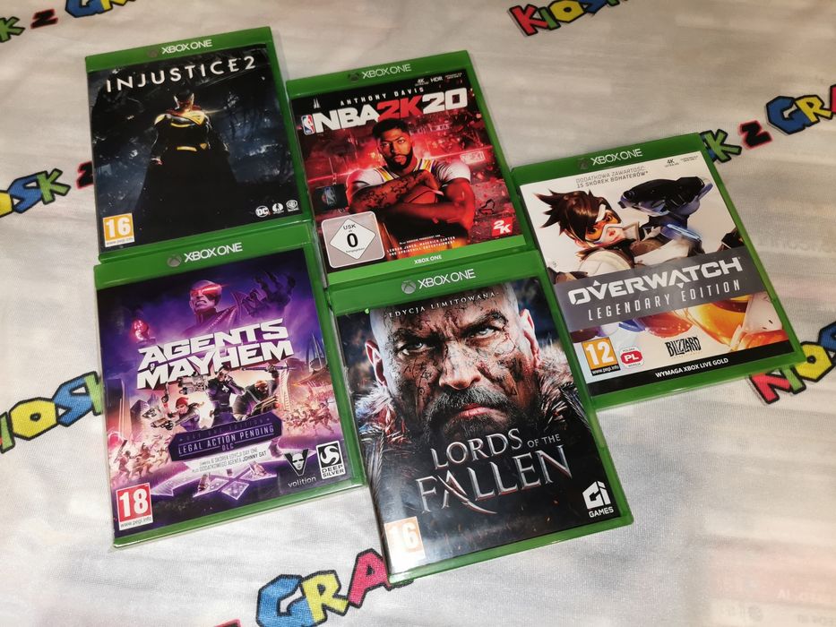 Zestaw 5 gier XBOX ONE sklep Ursus WYPRZEDAŻ NADWYŻEK (cena za całość