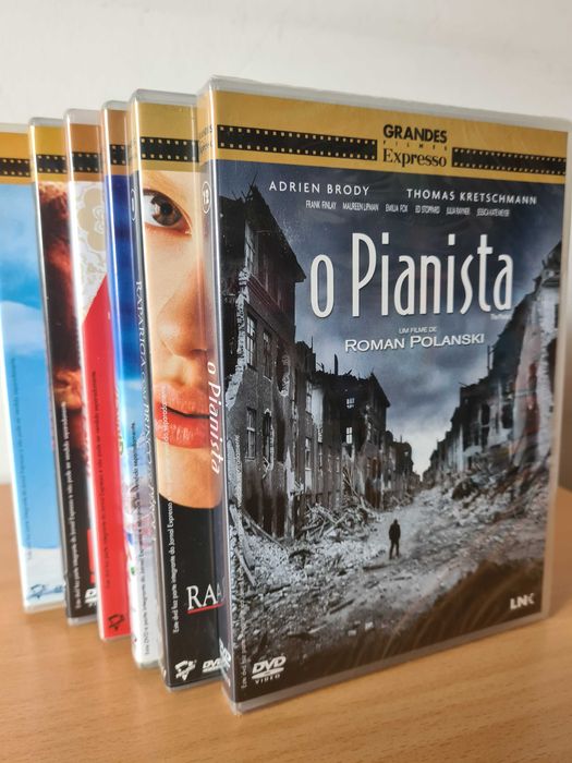 6 filmes em DVD da coleção "Grandes Filmes Expresso"