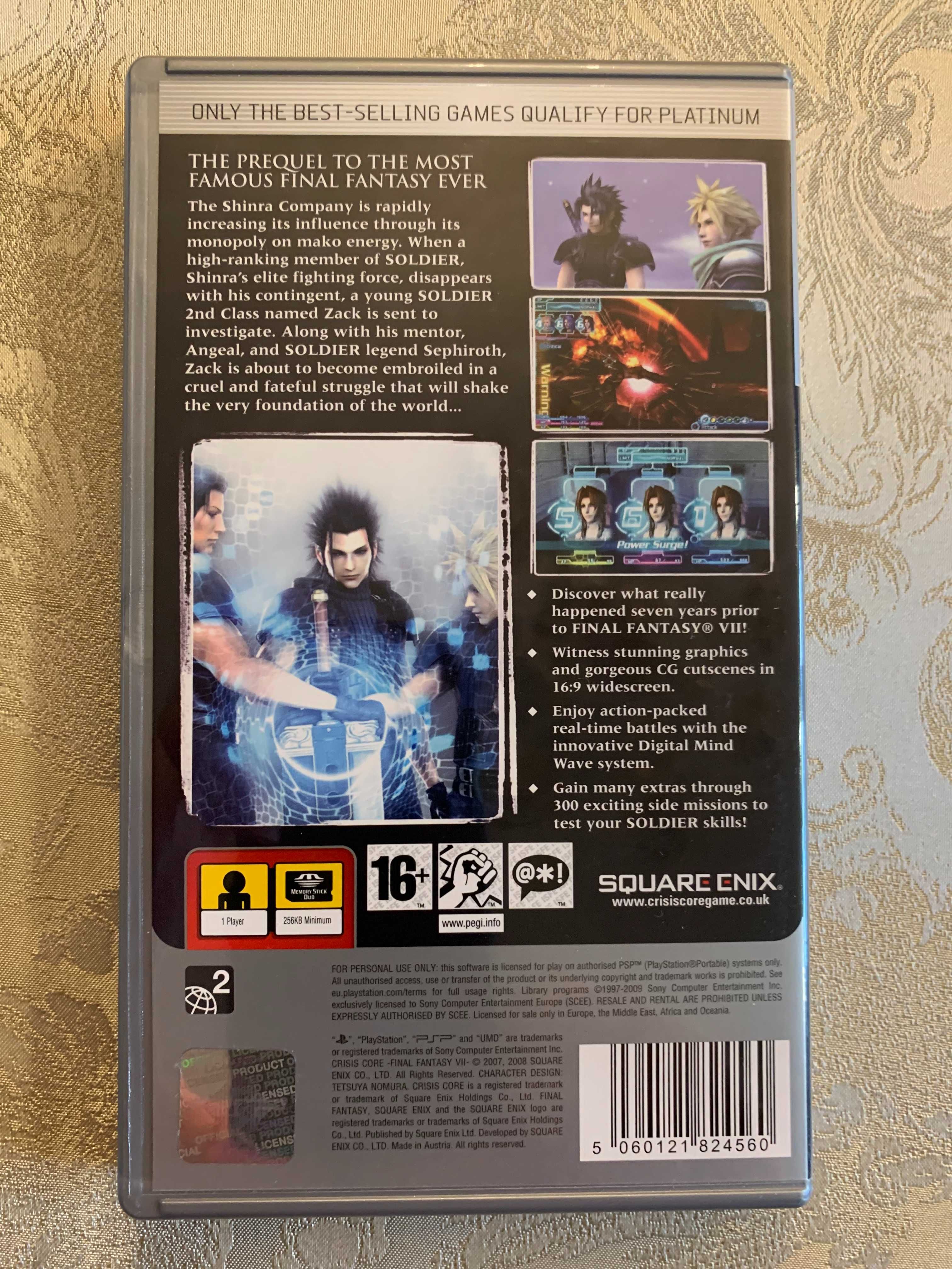 Crisis Core: Final Fantasy VII Playstation Portable (PSP)