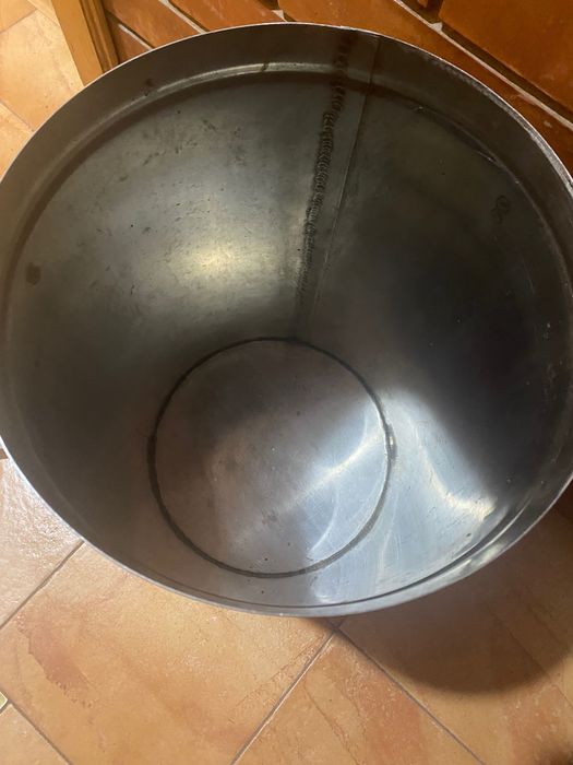 Бак каструля з нержавіючої сталі з кришкою