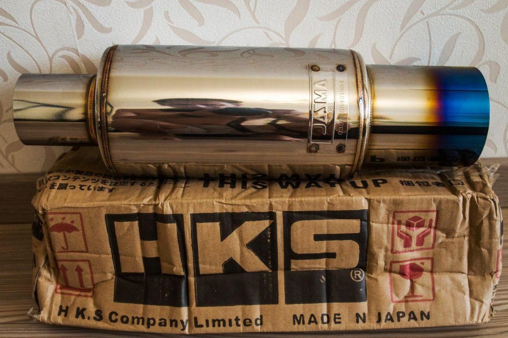 Глушитель прямоток HKS HI Power Muffler банка (Jasma, Racing,Kakimoto)