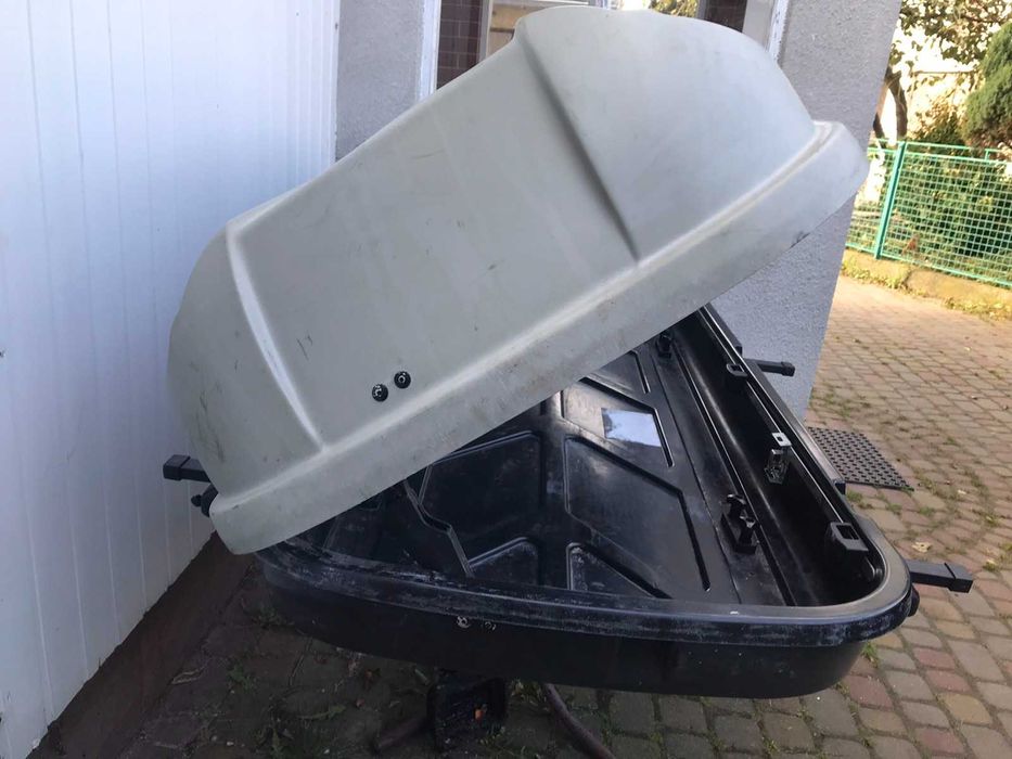 Автомобільний бокс + багажник на дах TAURUS  430 срібний