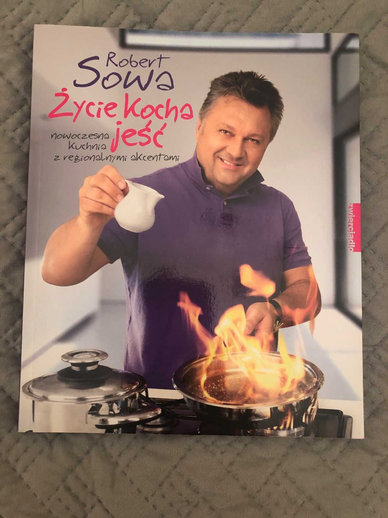 Książka kucharska "Życie kocha jeść" z autografem autora