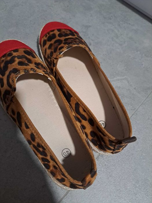 NOWE Balerinki panterka 40