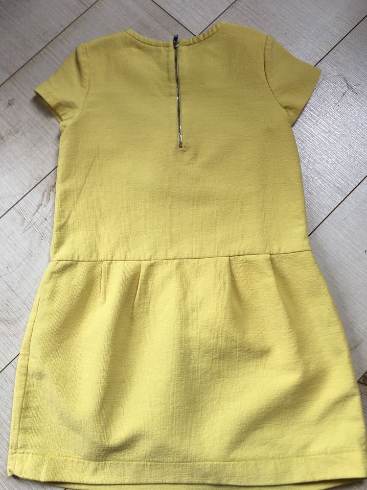 Sukienka Zara żółta 164cm xs/s śliczna