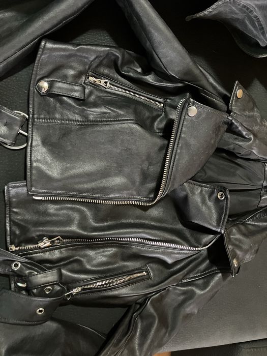 Blusao couro preto Berskha