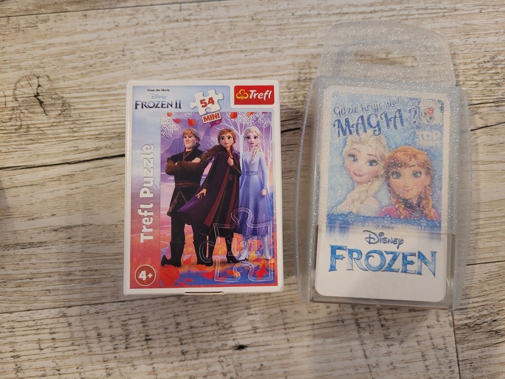 Gra karciana, puzzle frozen kraina lodu