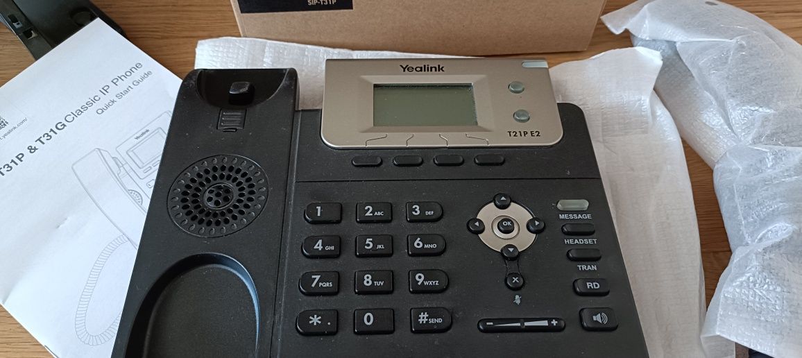 Telefon stacjonarny Yealink SIP-T21P E2 Nowy ,okazja