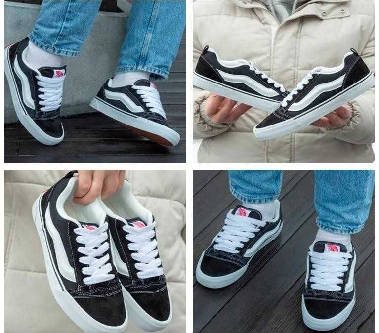 Кеды Vans KNU Skool Black White 36-45 вансы Sale