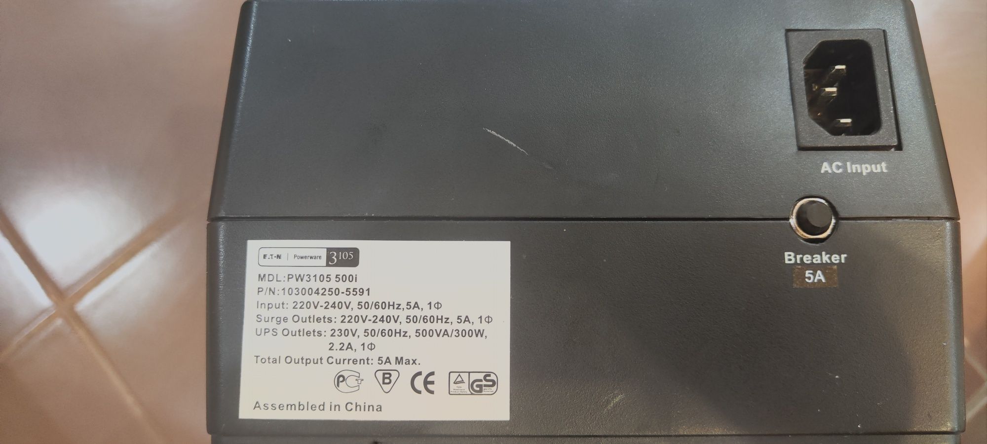 ДБЖ Eaton PowerWare 3105 500i