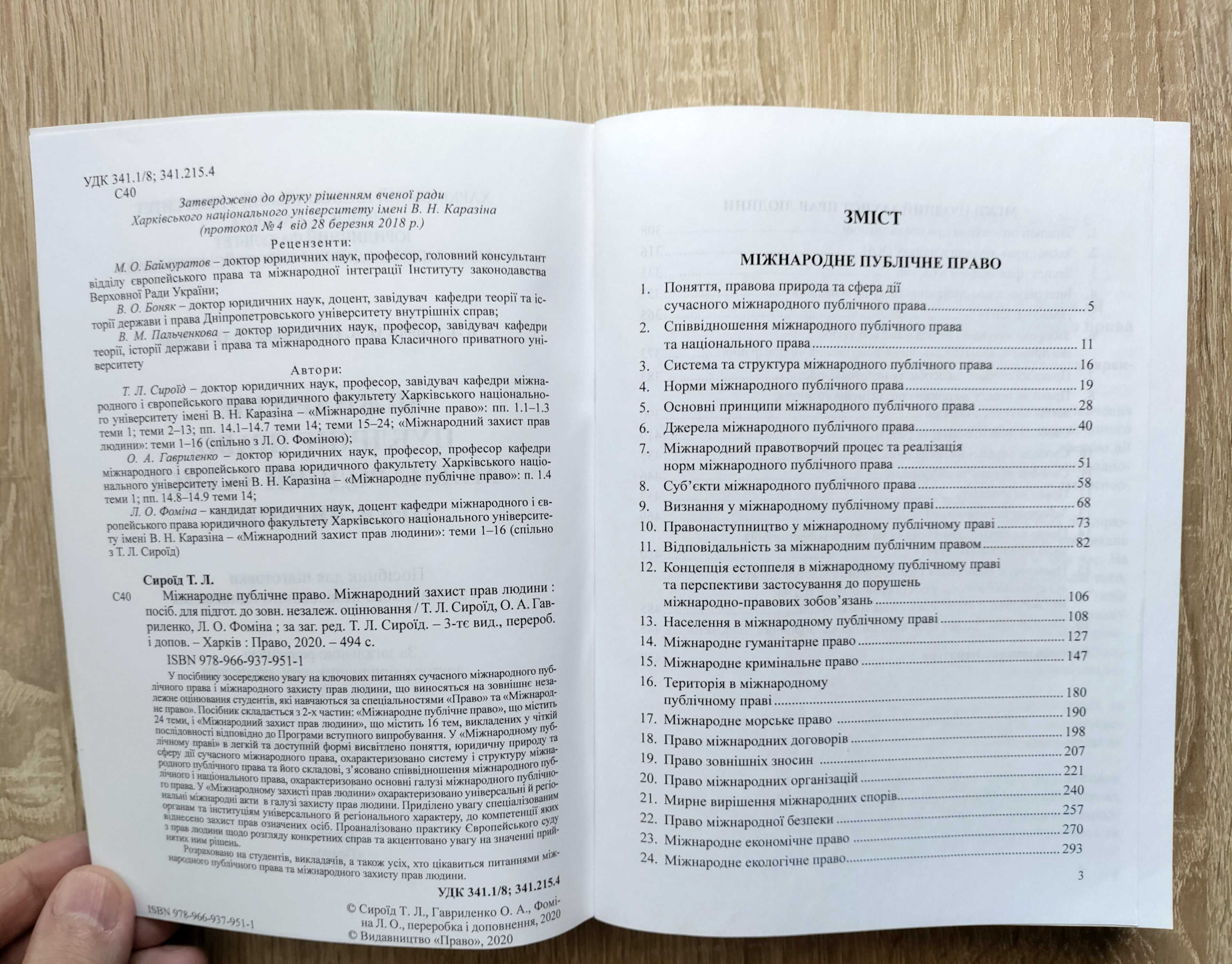 Міжнародне публічне право. Міжнародний захист прав людини.  для зно