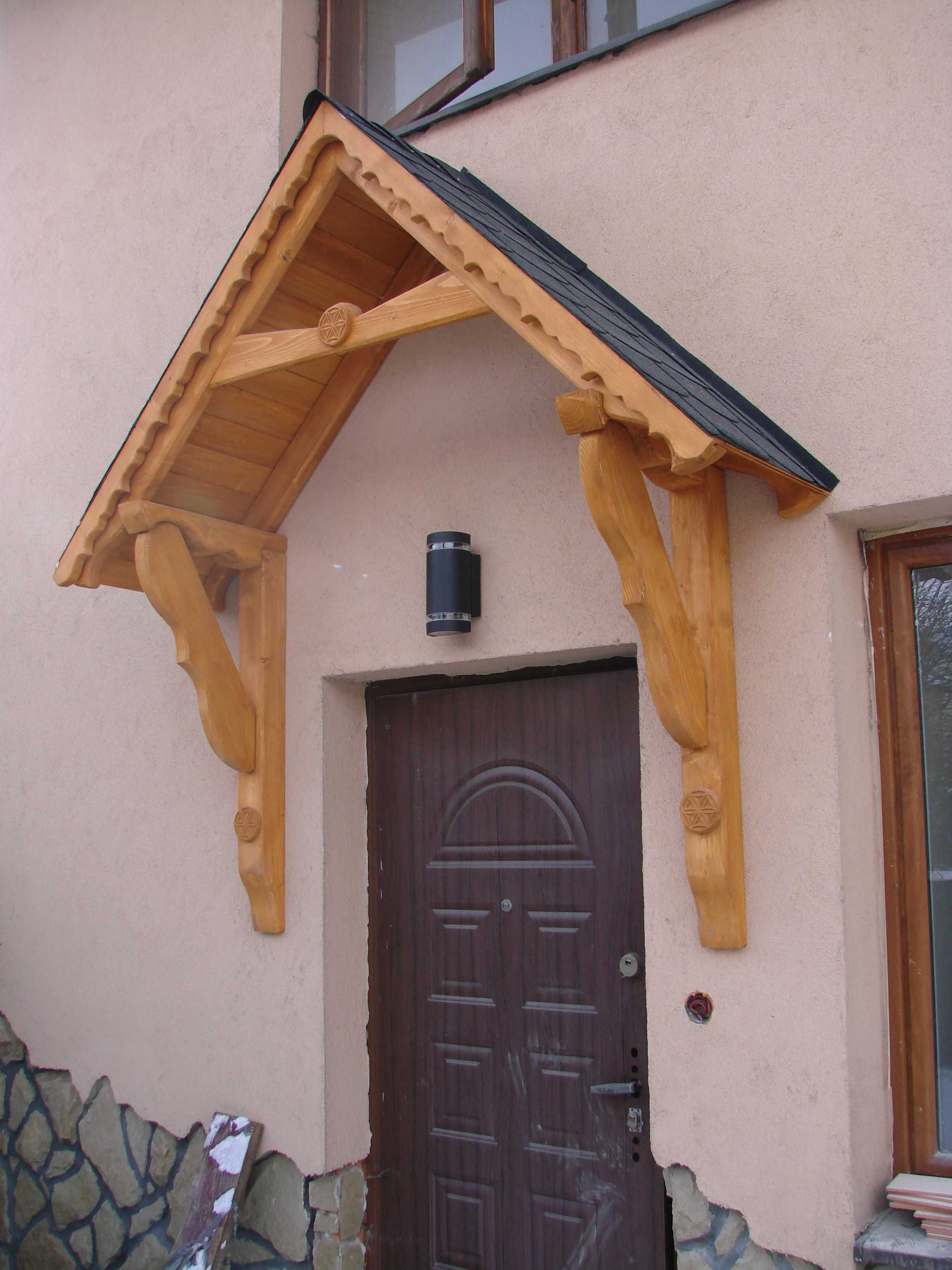 Deska Pane Daszek Drewniany Brama nad drzwi Regionalny Stylowy Stolarz