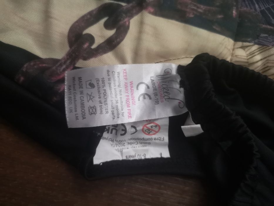 Карнавал маскарад костюм зомбі в крові 8 9 10 років в'язень хеловін