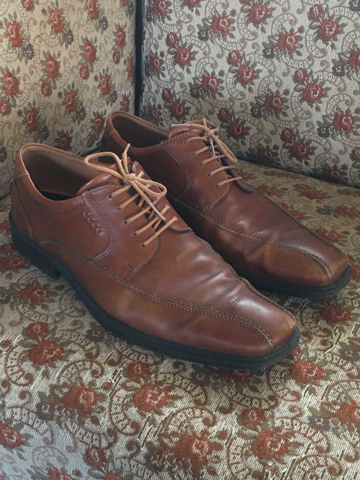 Buty Ecco rozmiar 46, eleganckie, vintage, półbuty, retro