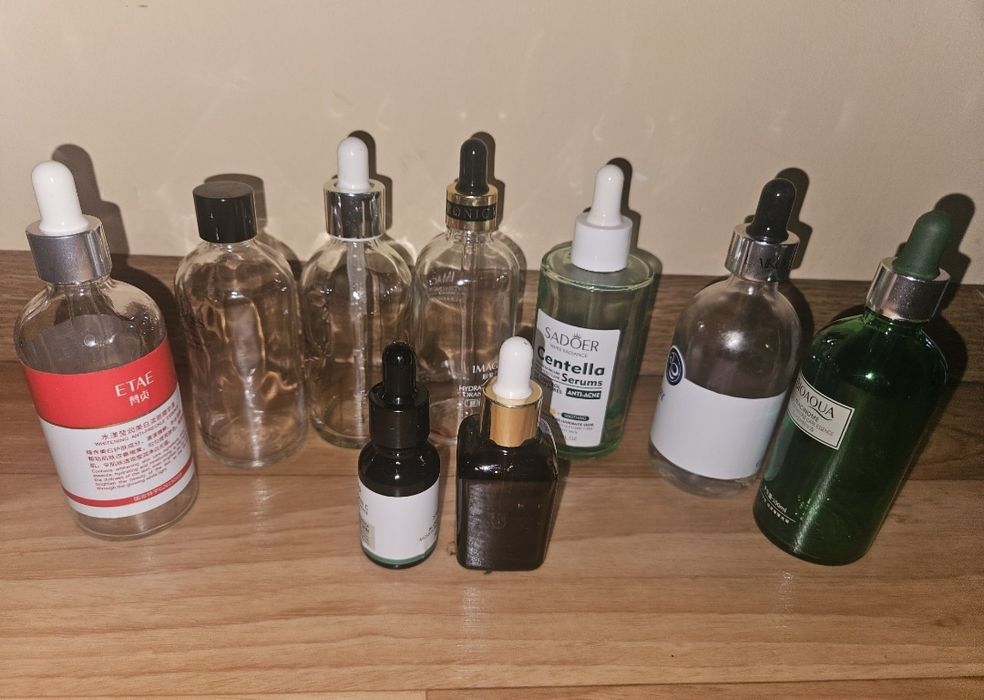 Тара скло з пипеткою, пластик 100мл, 30мл, 15мл