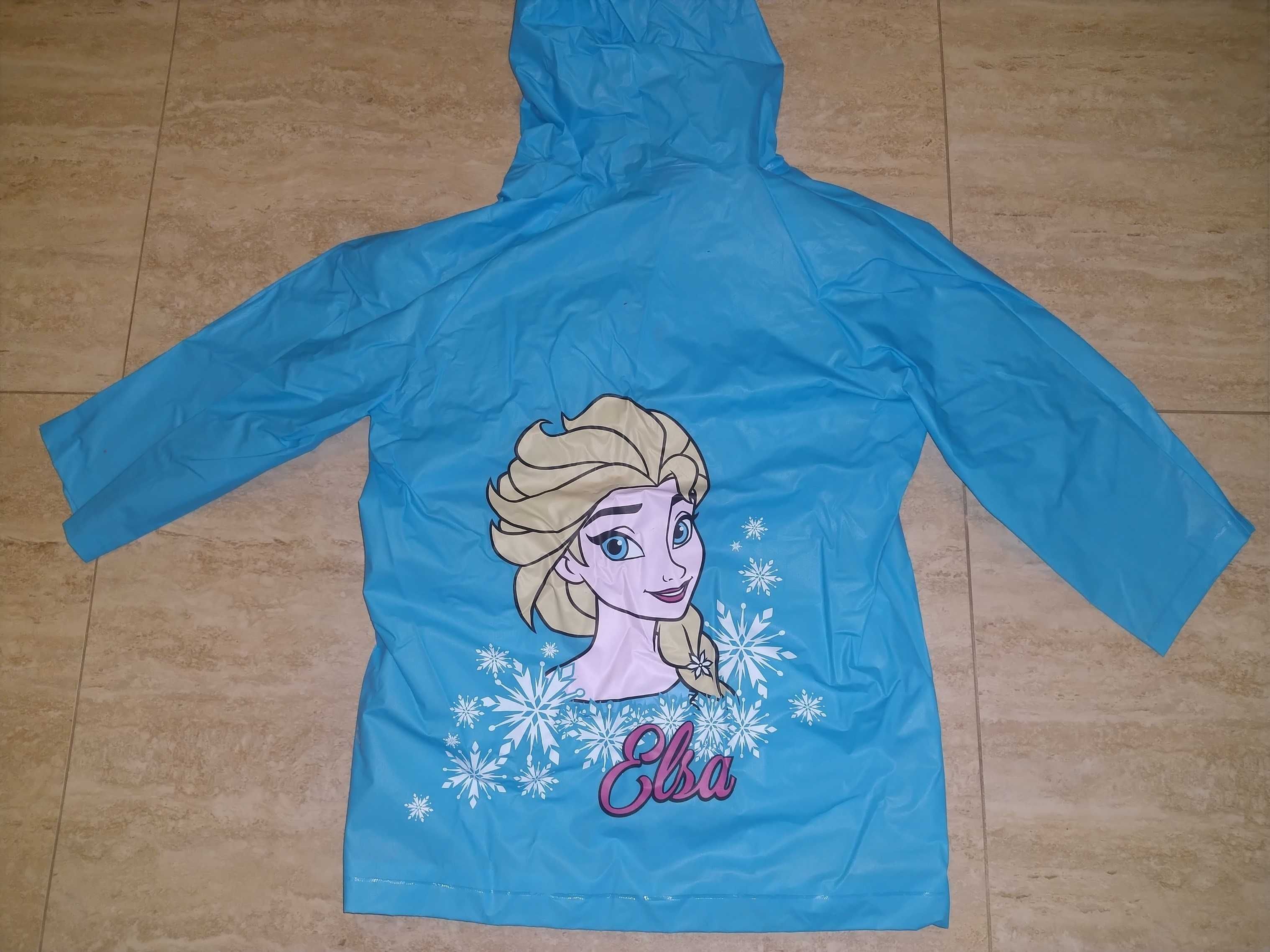 Płaszczyk przeciwdeszczowy Elsa Frozen, r. 98 - 104 cm
