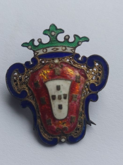 Rara pregadeira muito antiga brasao Portugal