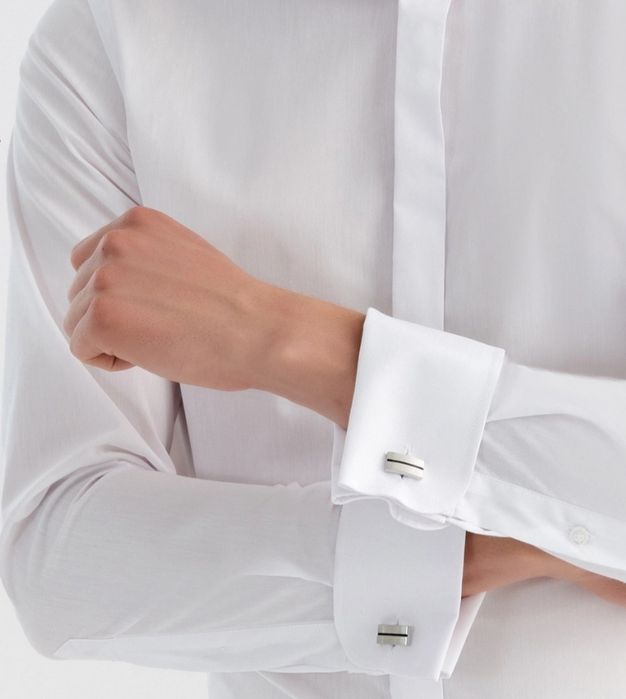 Srebrne spinki do mankietów Pako Lorente