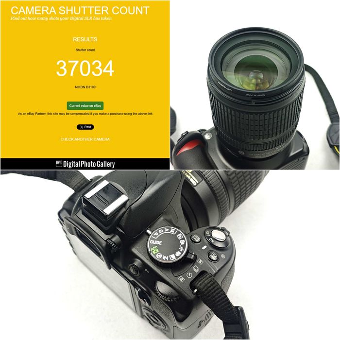Дзеркальний фотоапарат Nikon D3100 KIT 18-105mm 32Gb + сумка