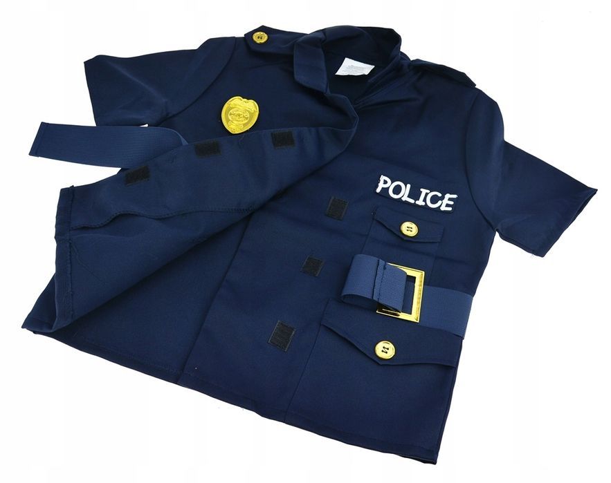 Strój Policjanta Kostium Przebranie Akcesoria Czapka Mały Policjant