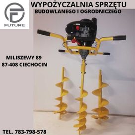 Wiertnica świder glebowy wypożyczalnia wynajem