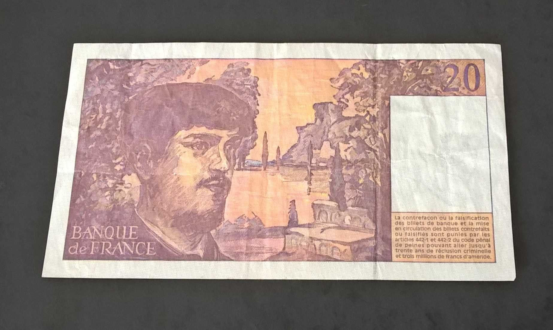 Banknot Francja 20 Franków z 1997r