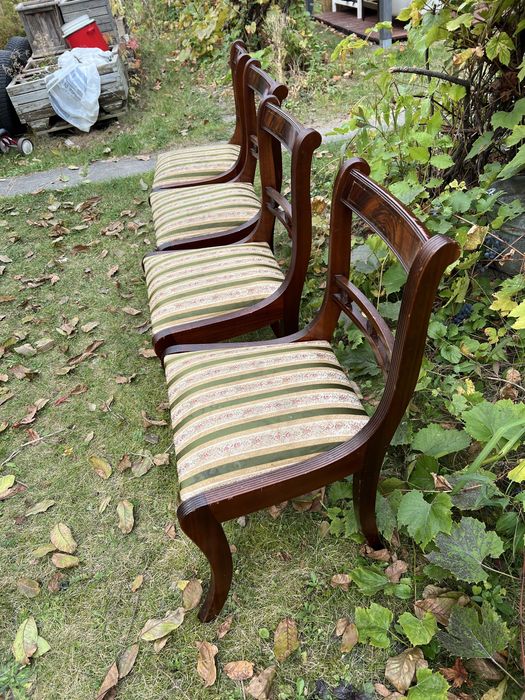 4 Krzesła drewniane rustykalne szwajcarskie Kranck