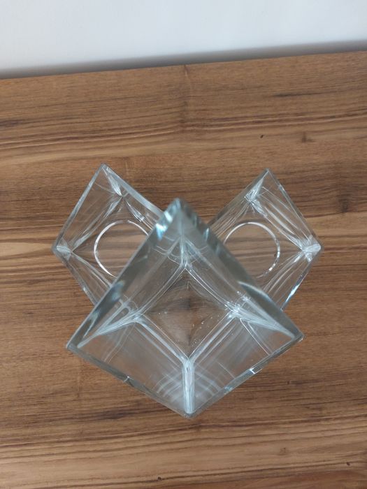 Conjunto de 3 peças de vidro