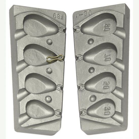 Moldes para chumbadas de pesca
