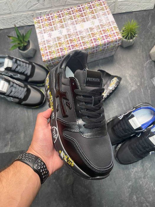 СКИДКА! 45 (29 см.) PREMIATA MICK премиата мик черные премиаты