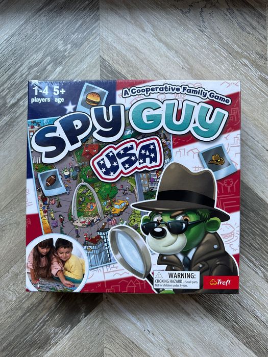 Spy Guy USA gra rodzinna planszowa w detektywa Trefl - po angielsku