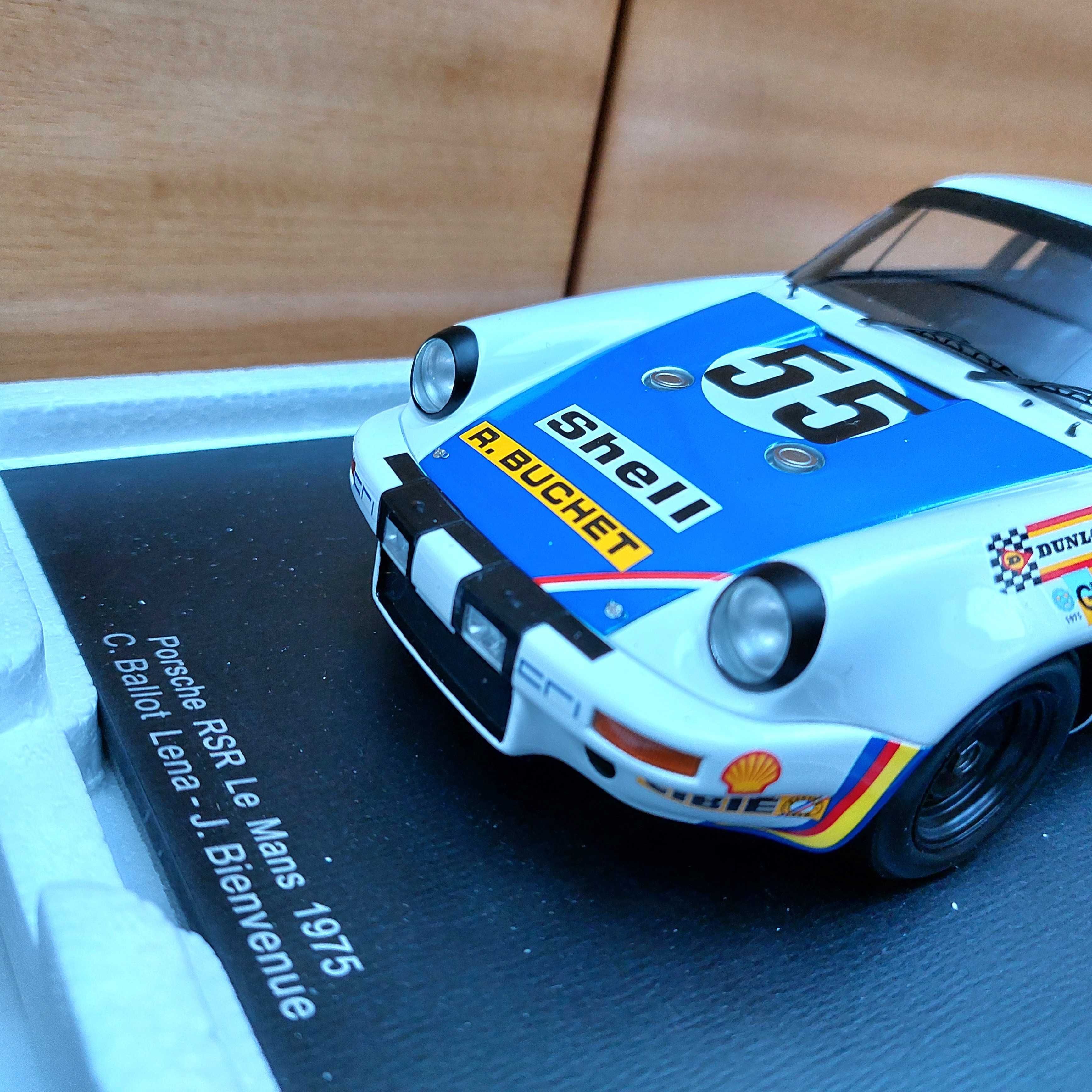 Porsche 911 RSR 3.0 #55 8th SHELL Le Mans 1975 SPARK 1:18