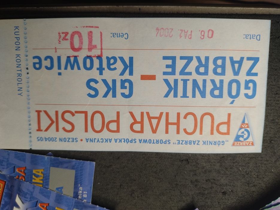 Górnik Zabrze bilety karnety ok 60 sztuk od 2004 roku