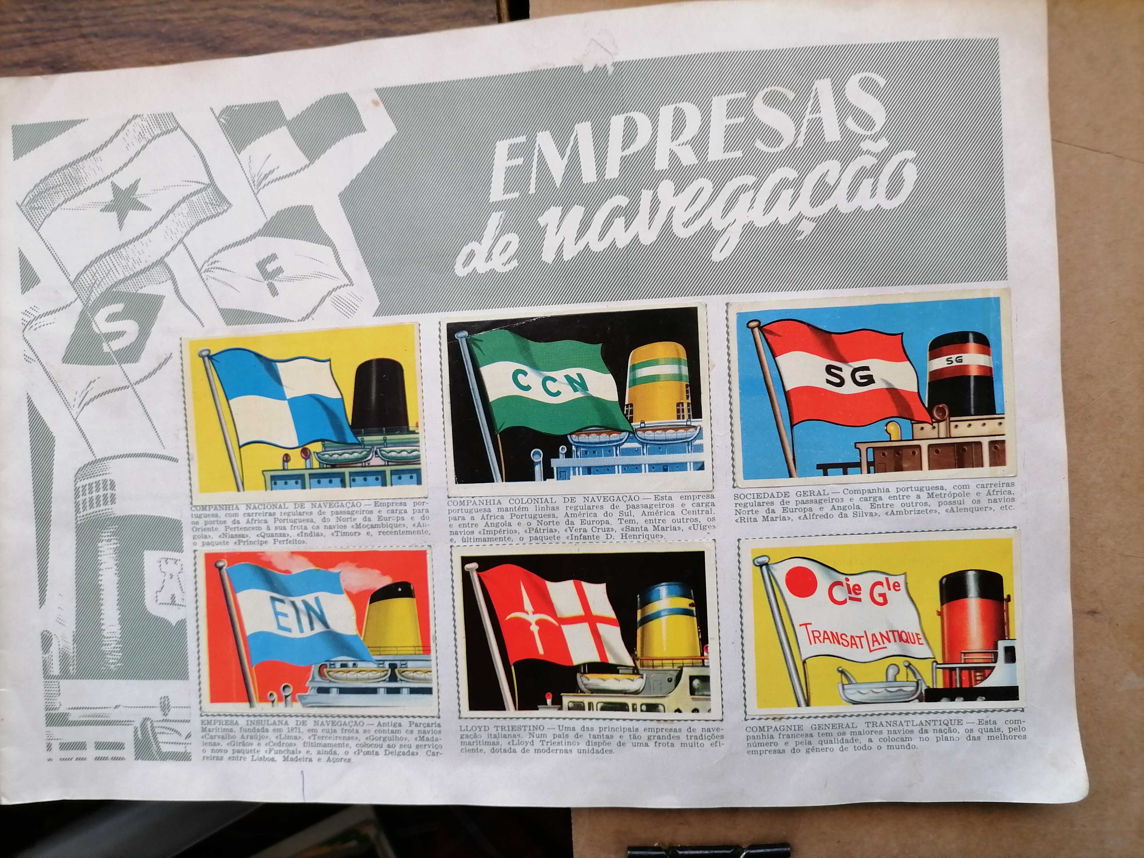 Caderneta Cromos NAVIOS E NAVEGADORES