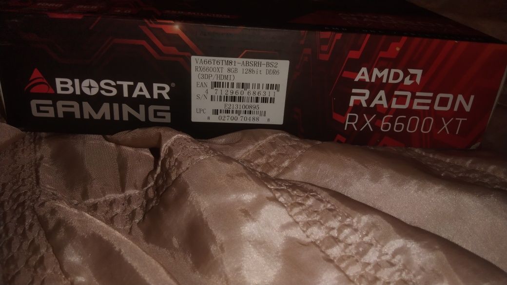 Відеокарта BIOSTAR amd rx 6600 xt 8GB (див опис)