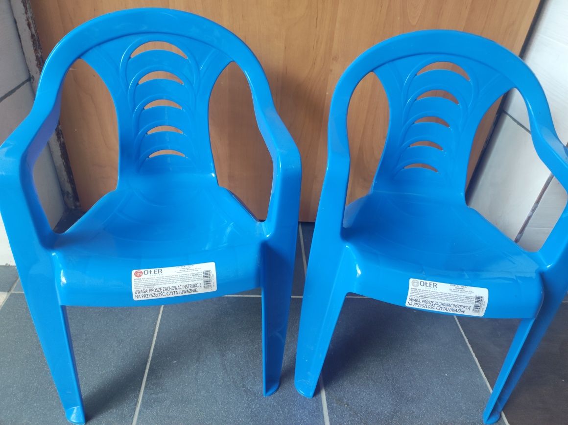 Krzesło plastikowe dziecięce 2szt.