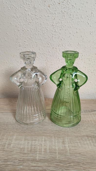 Szkło Kolorowe PRL-u Wazony Patery Cukiernice Owocarki