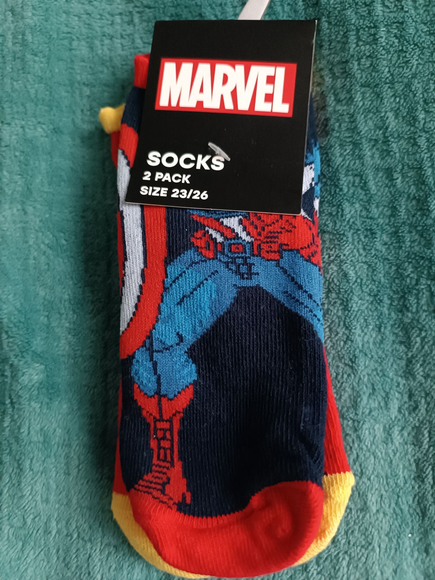 Skarpetki Spidermana nowe 2 pak 23-26